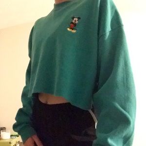 Mickey Mouse Cropped Sweatshirt